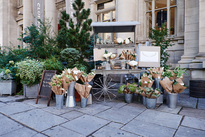 High-end fashion retailer Club Monaco launched their first-ever farmers market at their flagship store in Toronto, offering trendy treats to customers from some of the city’s top local food and flower offerings.