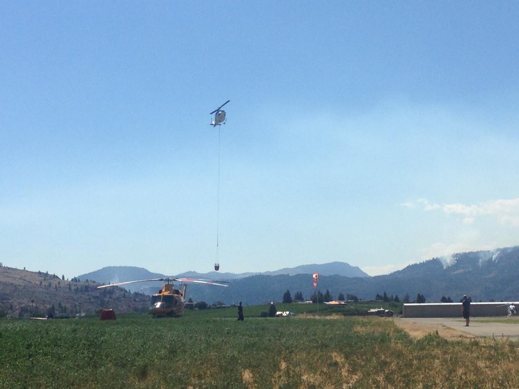 Fire aircraft have been grounded south of Oliver, B.C., due to a drone operating in the area.