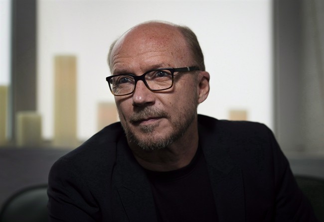 Director Paul Haggis poses in Toronto during the 2014 Toronto International Film Festival on September 6, 2014. 