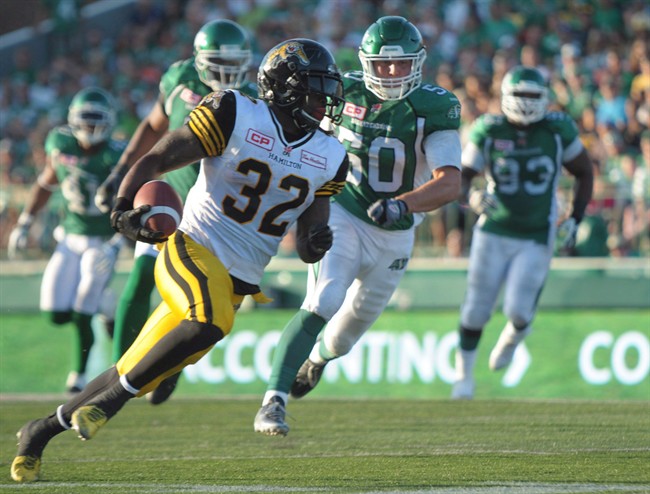 C.J. Gable has been traded from the Hamilton Tiger Cats to the Edmonton Eskimos.