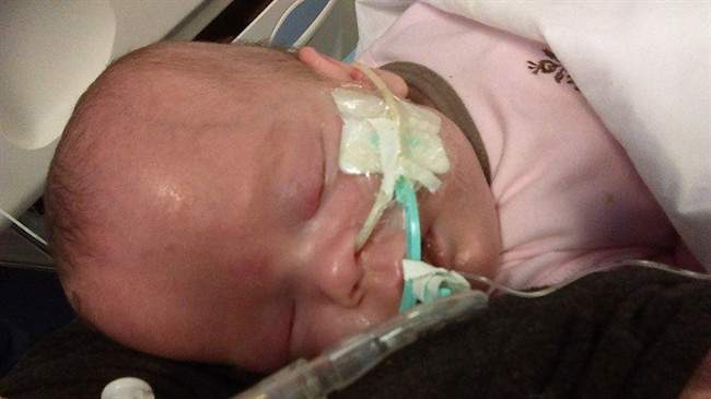 Four-and-a-half-month-old Mary Jane Pierce is shown in this undated family handout photo.