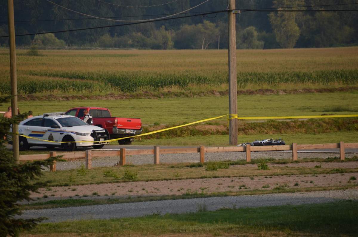 Motorcycle crash in Langley leaves Abbotsford man dead, sends young boy to hospital - image