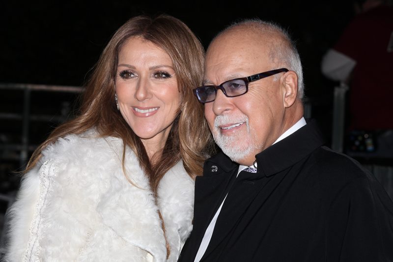 Celine Dion and her Husband Rene Angelil pictured in Paris, France, on November 13, 2013.