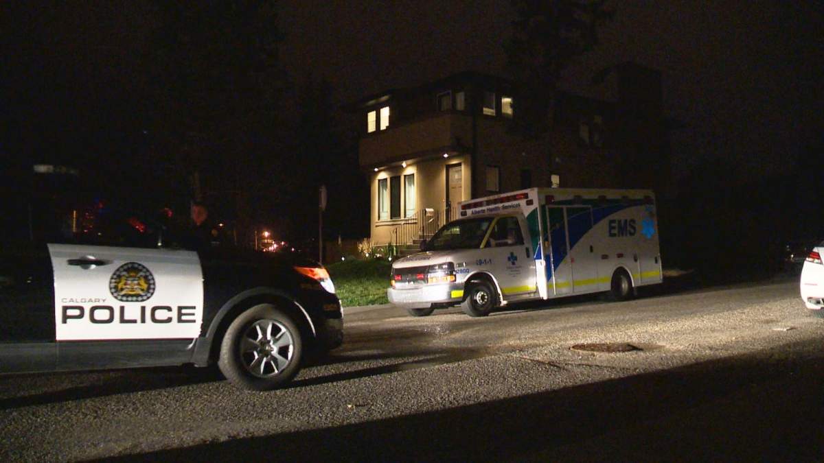 Calgary police investigate the theft of an ambulance from the Foothills Medical Centre on Monday, August 17, 2015.  