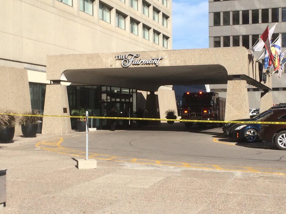 The Fairmont Winnipeg Hotel evacuated downtown - image