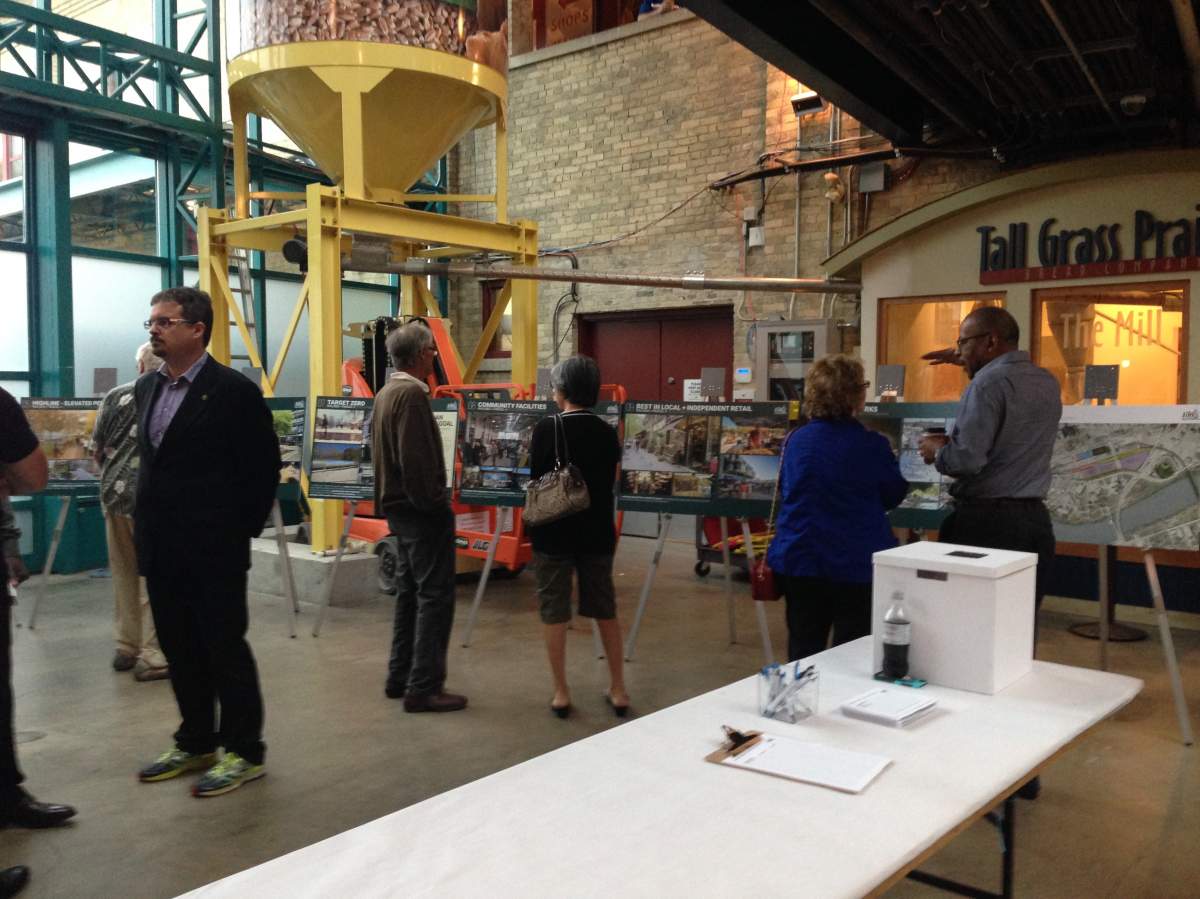 Manitobans gathered to discuss the future of their city Saturday at The Forks.