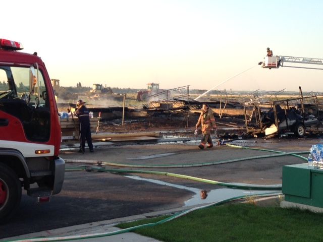 Two Fort Saskatchewan homes were destroyed in a residential fire, Wednesday, August 12, 2015.
