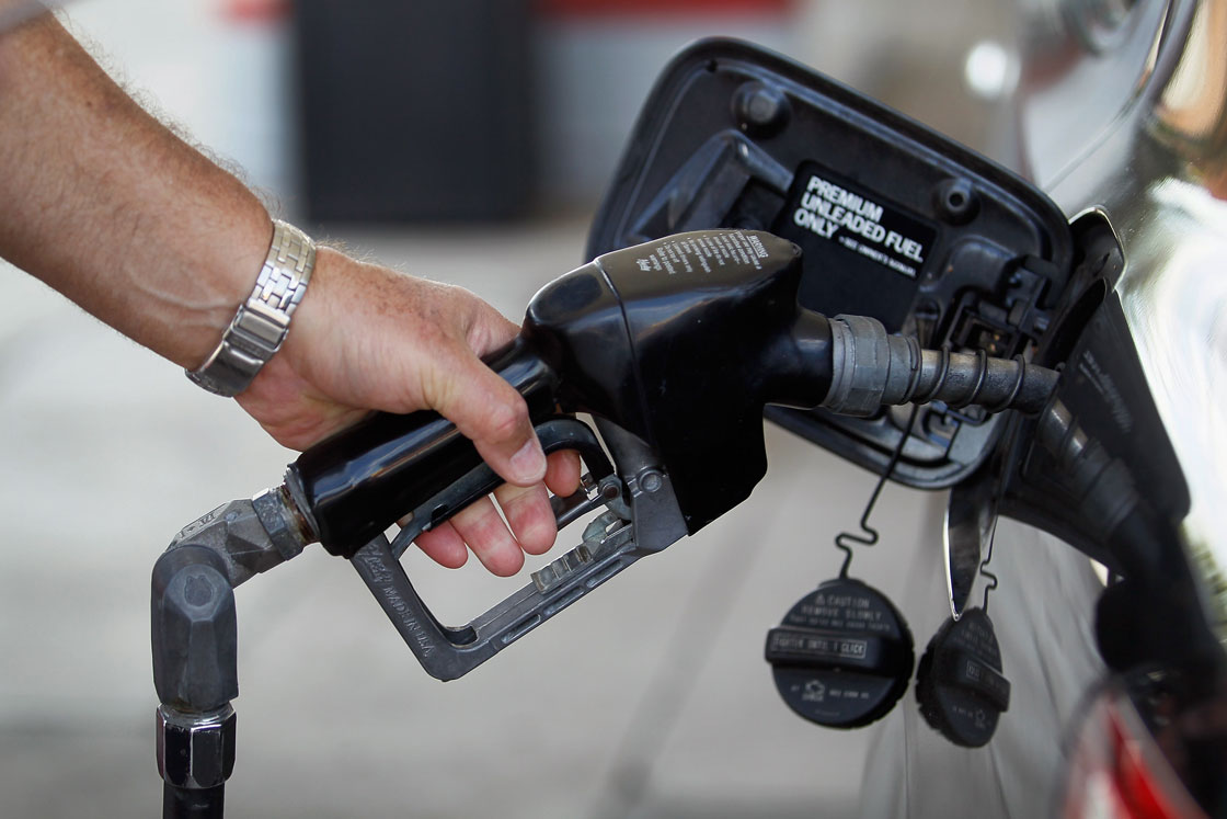 Sales at gasoline stations have increased five months in a row, following seven consecutive decreases.