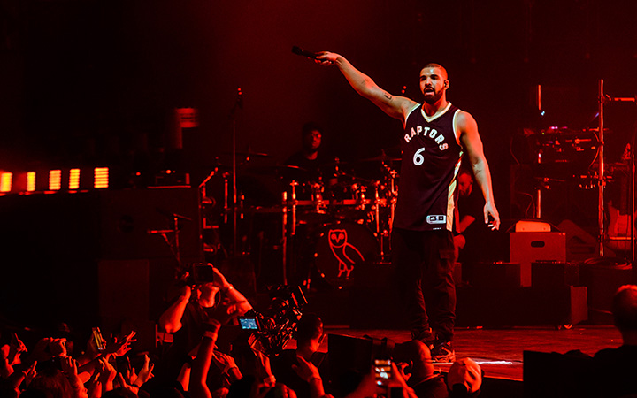 Drake performs during 2015 OVO Fest at Molson Canadian Amphitheatre on August 3, 2015 in Toronto, Canada.