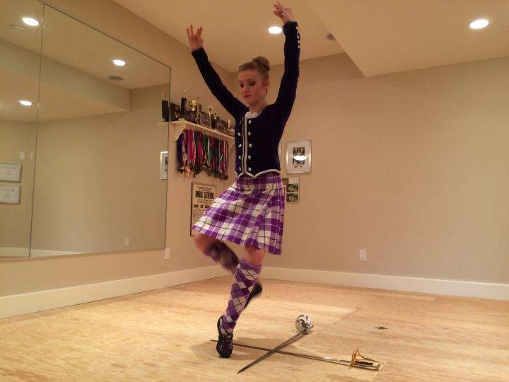 Highland dancer from Alberta