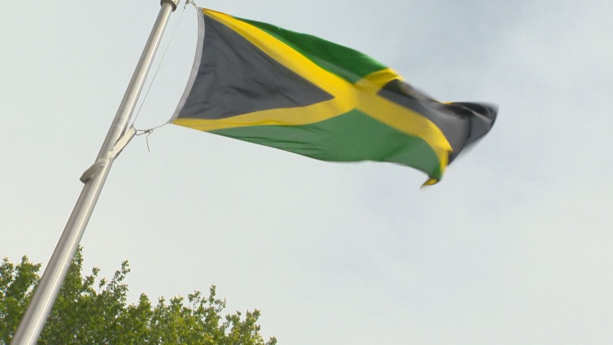 The Jamaican flag was raised at Regina's city hall Friday.