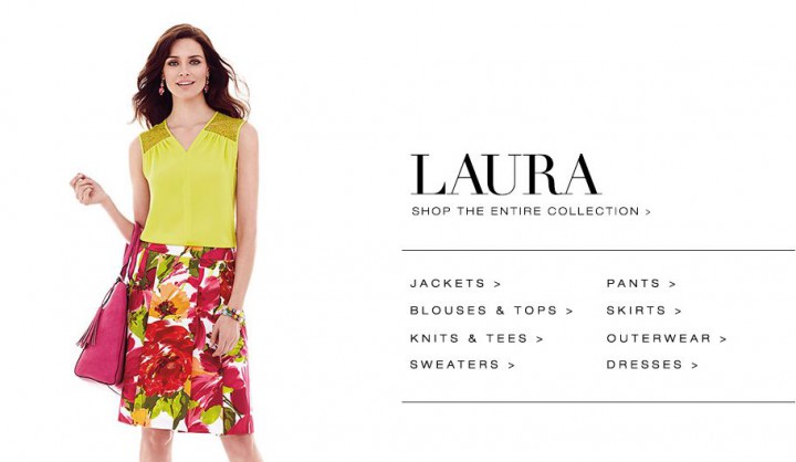 A still of the Laura website on Wednesday, August 5, 2015.