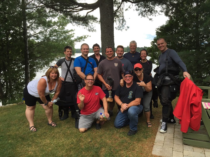 Team of volunteers recover missing prosthetic leg. Sunday, August 2, 2015.