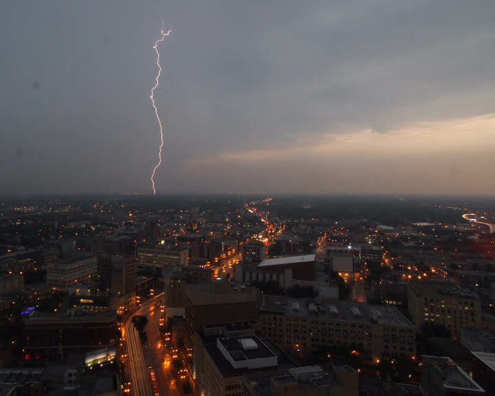 Manitoba storm lightning