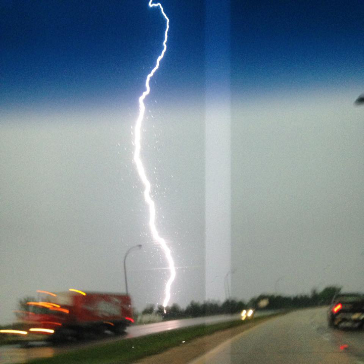 Manitoba storm lightning