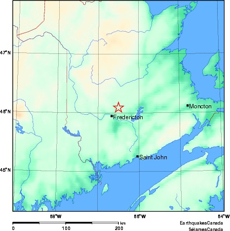 Minor earthquake reported in Fredericton - image