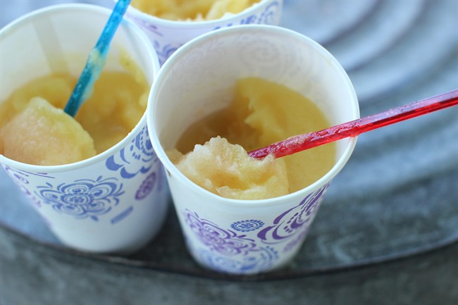 Turning some of the season's abundant produce into beautiful, delicious frozen fruit slushies is fun and easy to get creative.