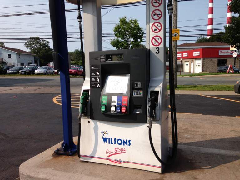 The Cheapy Tire on Windmill Road was out of gas on Saturday.
