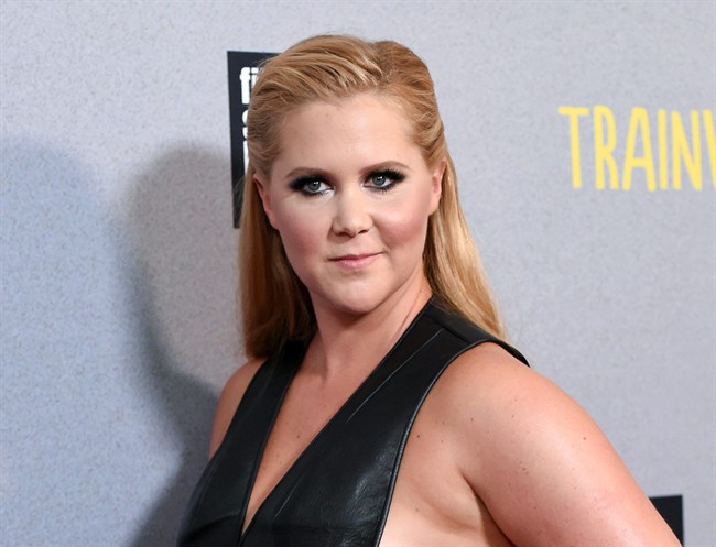 Amy Schumer attends the world premiere of "Trainwreck" in New York. 
