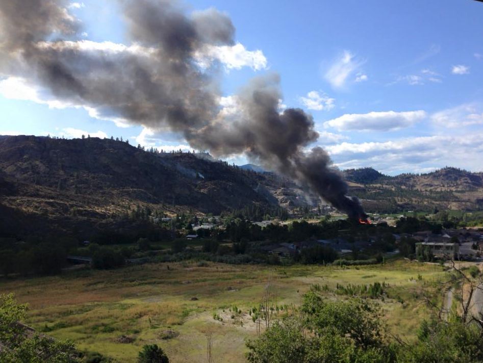 Major structure fire in Oliver - image