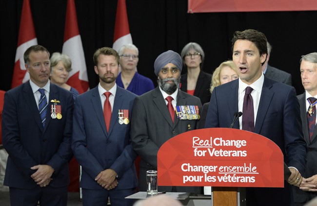 Prime Minister Trudeau promised to restore a system of lifetime pensions for injured veterans during the 2015 election campaign.
