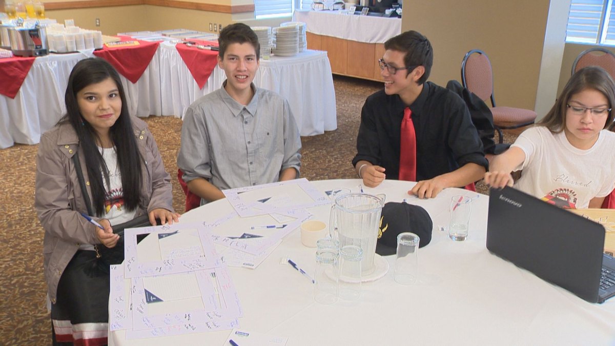 Students from the FNUniv Aboriginal Youth Entrepreneurship Camp presented their ideas to a panel of judges.