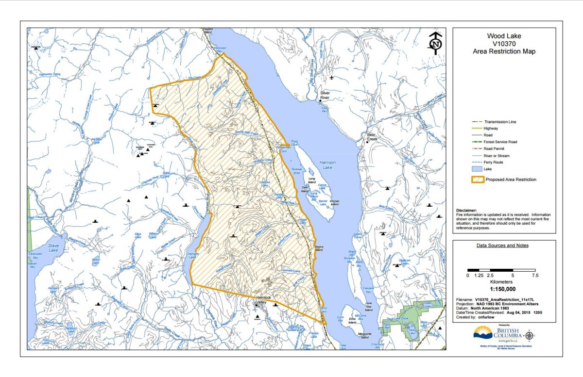 Harrison Lake State Park Map