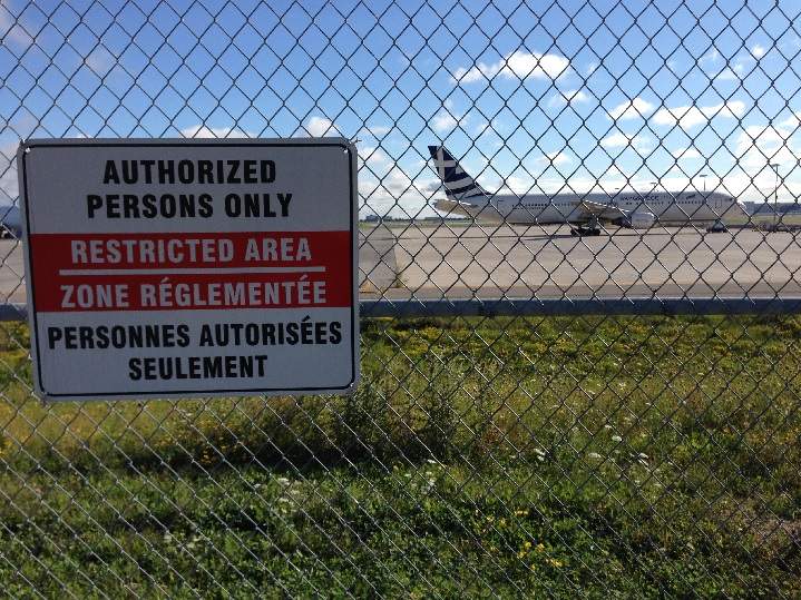 A SkyGreece Airlines plane on the tarmac of Pearson International Airport in Toronto on Aug. 27, 2015.