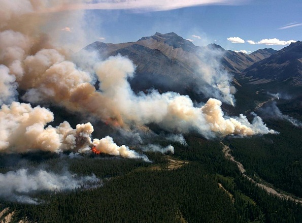 Snarl Peak fire almost doubles in size over the long weekend. 