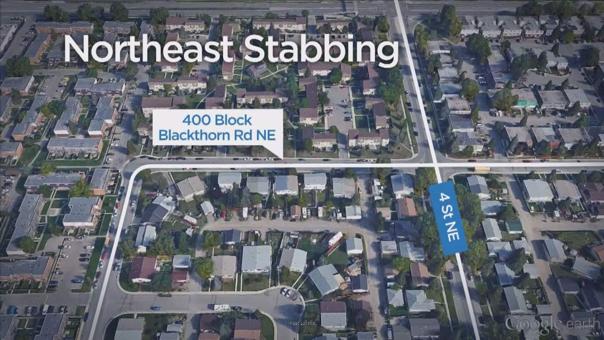 Police investigate a stabbing in the 400 block of Blackthorn Road on Wednesday, August 5, 2015.