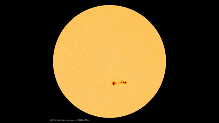 The large sunspot group 2403 is facing Earth and could unleash some powerful solar flares.