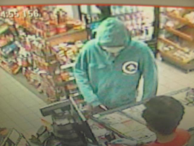 The man suspected of committing an armed robbery at a Swift Current gas station.