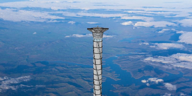 A Canadian company has been granted a U.S patent to build a freestanding tower, reaching 20km above planet earth. 
