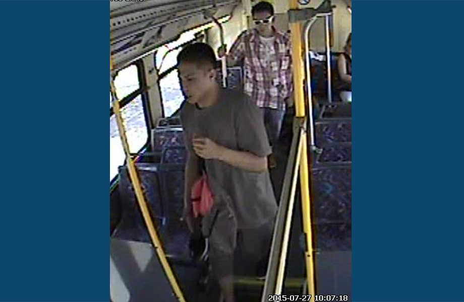 Police are searching for two men who supposedly grabbed cellphones right out of two transit riders hands and fled.