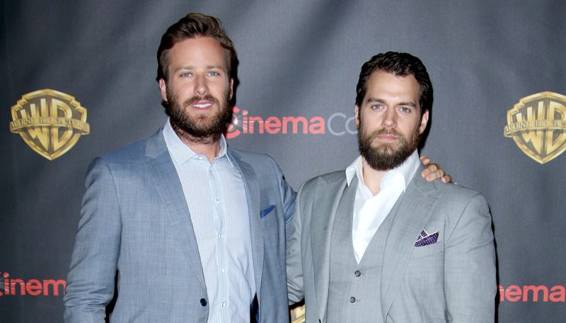Armie Hammer and Henry Cavill at the Warner Bros presentation at CinemaCon 2015, Las Vegas.
