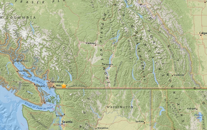 A 2.6-magnitude quake was felt in the Fraser Valley.