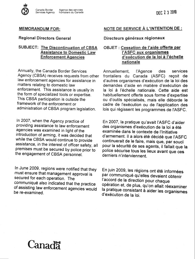 Border officers disciplined for helping RCMP demand Ottawa intervene - image