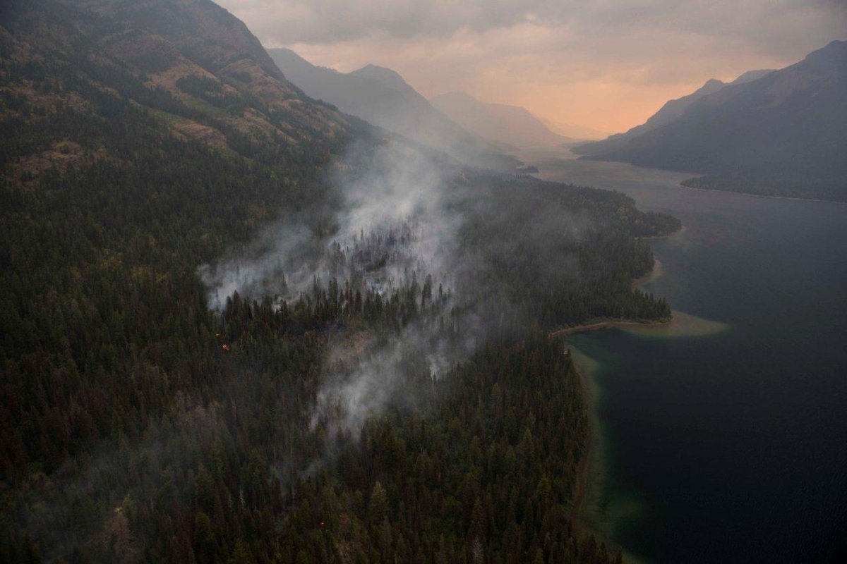 Waterton Lake Fire