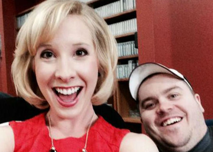 Alison Parker was interviewing a woman when she and her cameraman Adam Ward were shot dead.