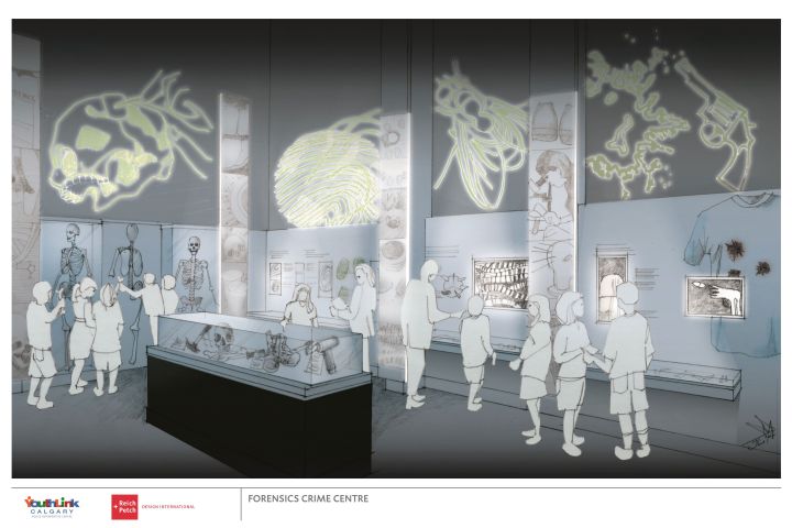 A look at an artist rendering of the “forensics” section–part of the facility set to open this fall in Calgary.