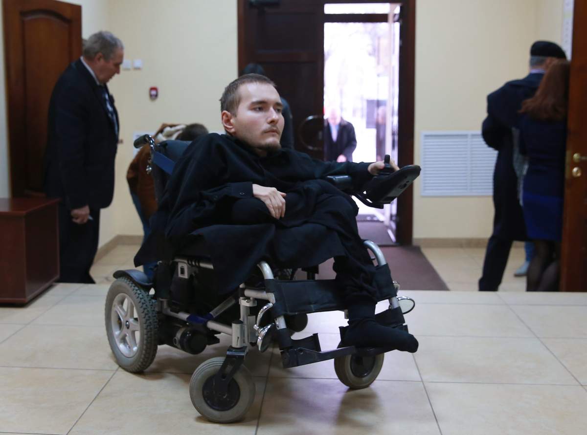 VLADIMIR, RUSSIA. Russia's computer scientist Valery Spiridonov, suffering from Werdnig-Hoffman's disease, volunteers for the world's first head-to-body transplant. The operation will be performed by Italian surgeon Dr Sergio Canavero and is set for 2017. 