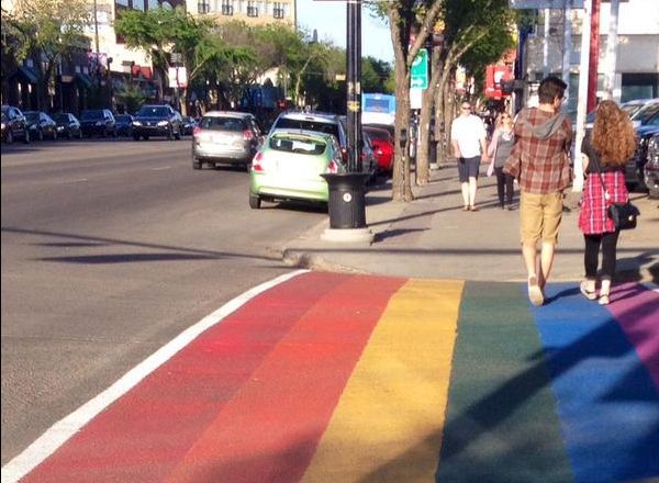 Edmonton is looking at making a rainbow crosswalk permanent.