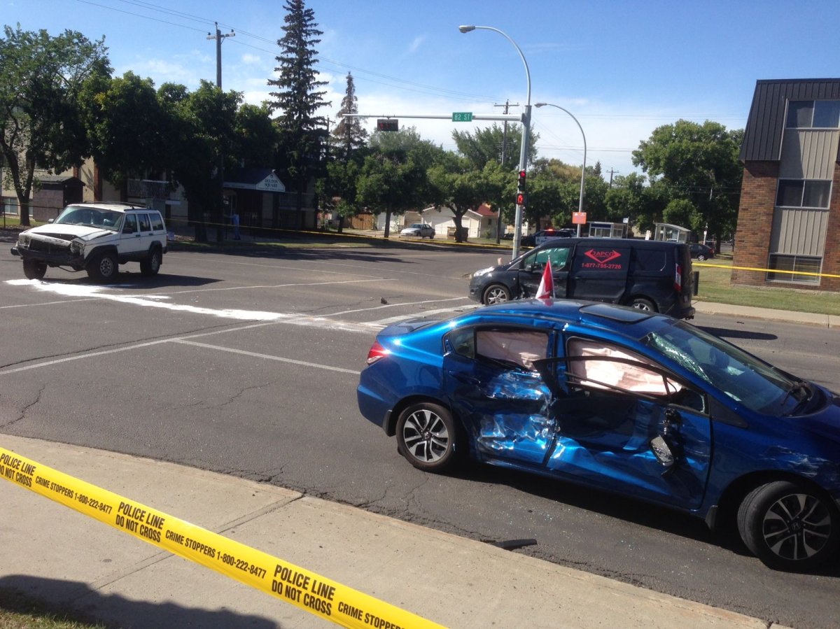 A fatal crash at 82 Street and 122 Avenue on Sept. 2, 2015.