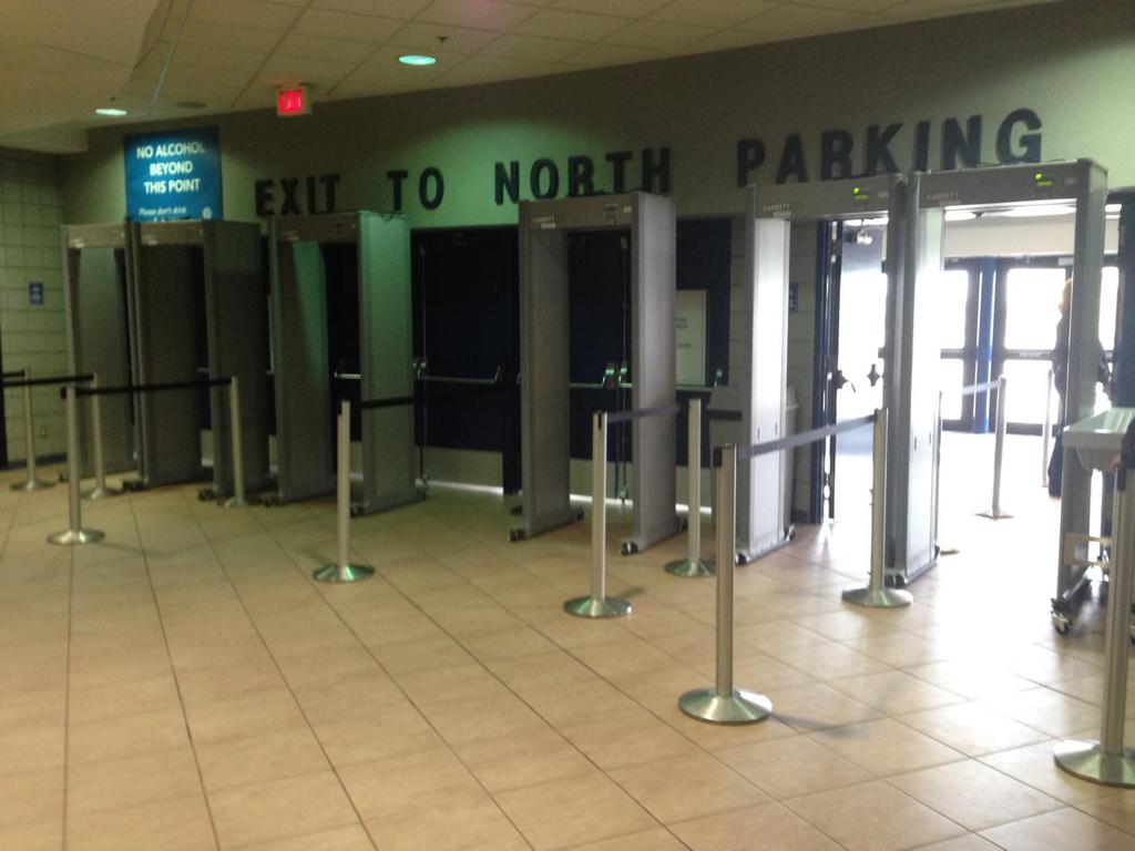 New metal detectors make for long lines at Rexall Place for Oiler rookies’ game Edmonton