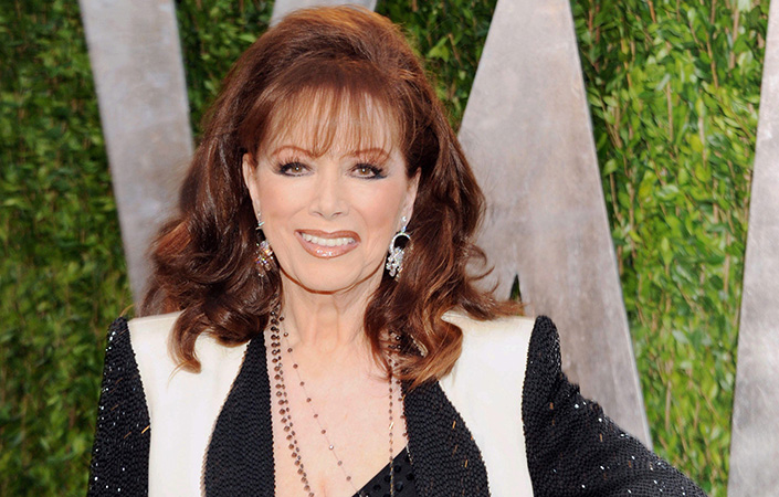 Author Jackie Collins at the 2013 Vanity Fair Oscars Viewing and After Party in West Hollywood, California on Feb. 24, 2013.