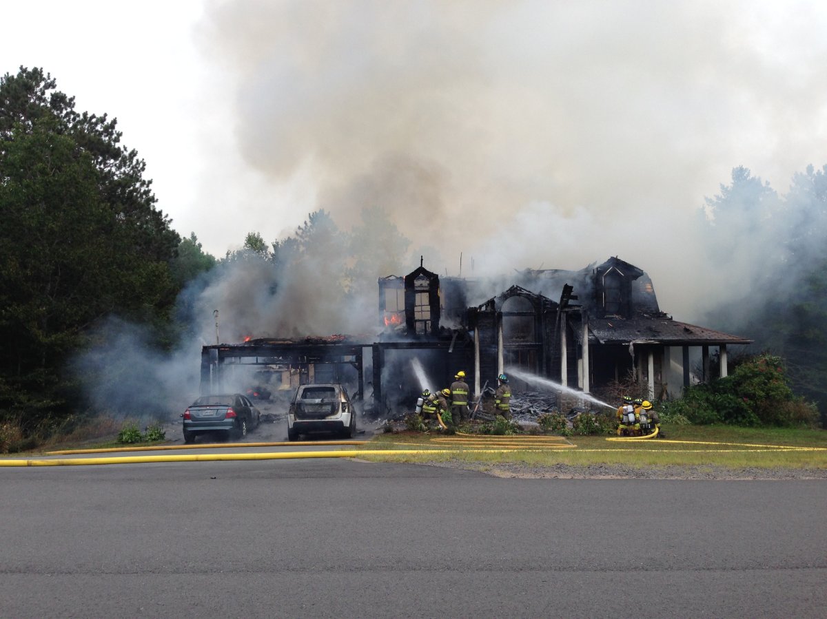 Fire has destroyed a home in Coldbrook, N.S.