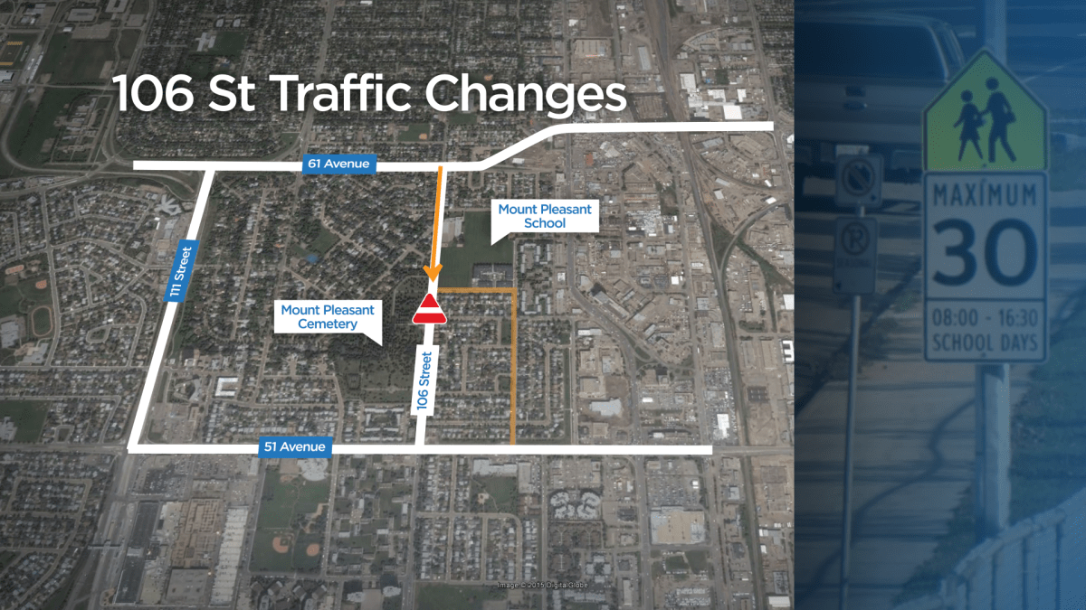South Edmonton school faces traffic chaos after road reconfiguration - image