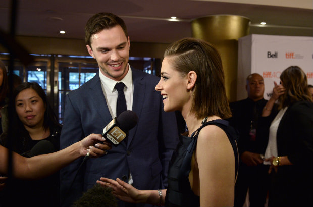 Nicholas Hoult and Kristen Stewart at the premiere of the film Equals at the Toronto International Film Festival on Sunday. 