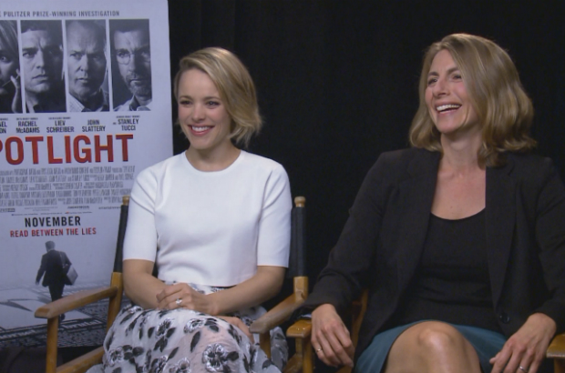ET Canada’s Cheryl Hickey sat down with Canada's own Rachel McAdams and Sacha Pfeiffer to talk about the making of their new film Spotlight.
