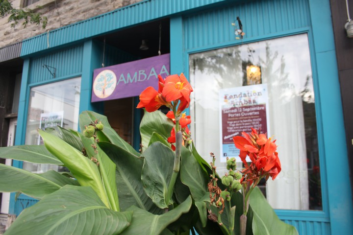 The exterior of the Ambaa yoga studio in Saint-Henri, Thursday, September 10, 2015.